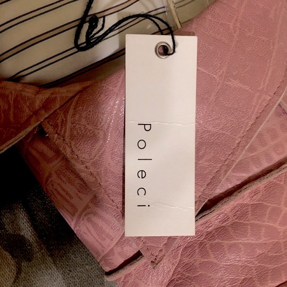 Genuine leather pink jacket. *NWT* Necklace SOLD! - Picture 6 of 6